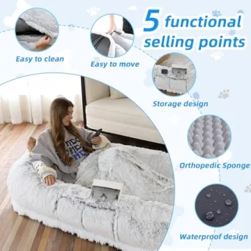 WROS Human Dog Bed Comfort for You and Pets