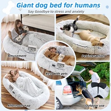 WROS Human Dog Bed Comfort for You and Pets