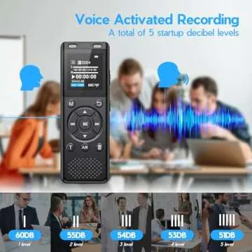96GB Digital Voice Recorder Easy Control with Playback