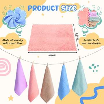 150 Pieces Baby Washcloths Bulk 10 x 10 Inch Baby Face Skin Wash Cloths Towels Set Absorbent Wash Clothes for Babies Wash Cloths for Newborns Gentle on Skin