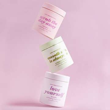 Body Prescriptions Exfoliating Body Scrub – Body Cleanser for Nourished, Ultra-Smooth Skin, Lavender, Rosewater, Eucalyptus & Mint