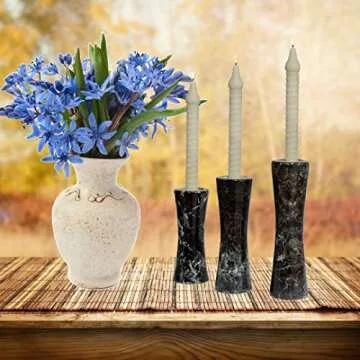 Marble Candle Holder Set - Elegant Decor for All Occasions