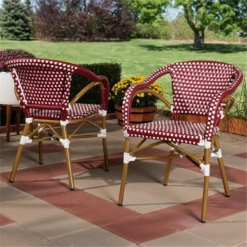 Baxton Studio Eliane Bistro Dining Chair - Stylish & Stackable