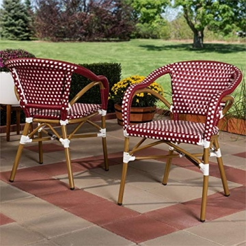 Baxton Studio Eliane Bistro Dining Chair - Stylish & Stackable