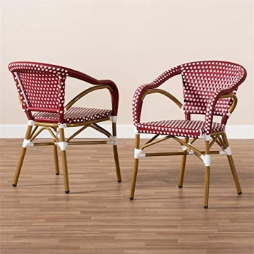 Baxton Studio Eliane Bistro Dining Chair - Stylish & Stackable