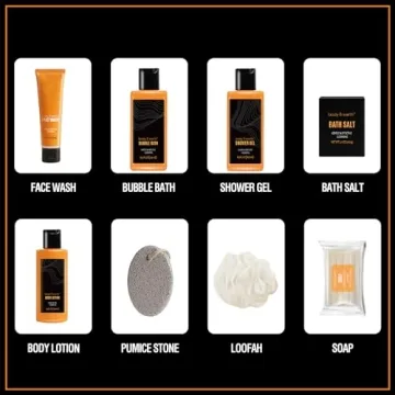 Citrus Bath & Body Gift Set for Men - Luxury Basket