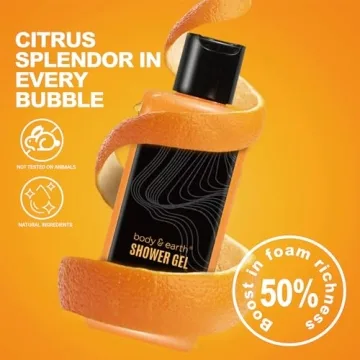 Citrus Bath & Body Gift Set for Men - Luxury Basket