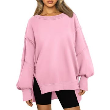 Trendy Queen Womens Oversized Sweatshirts Hoodies Crewneck Shirts Fall Outfits Teen Girls Y2k Winter...