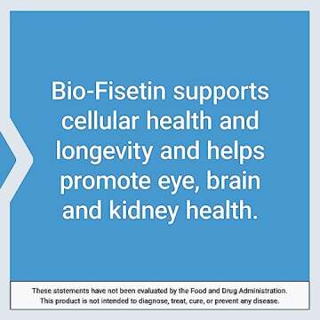 Life Extension Bio-Fisetin, Fisetin, galactomannans from Fenugreek Seed, Cellular Health, Cognitive Health, Longevity, Gluten-Free, Vegetarian, Non-GMO, 30 Vegetarian Capsules