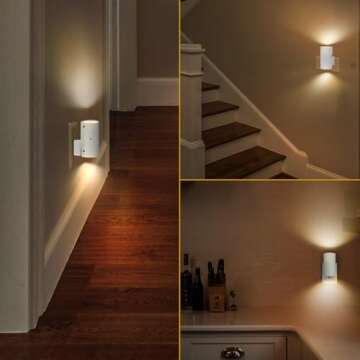 Night Light, Led Night Lights Plug into Wall, Sensor Dusk To Dawn, 0-100 LM Dimmable Night Lights, 3000K Soft White, Modern Night Lights for Bathroom Bedroom Kitchen Toilet Hallway Stairway, 2 Pack