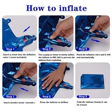 40 Inch Giant Navy Blue Number 8 Balloon, Helium Mylar Foil Number Balloons for Birthday Party, 8th Birthday Decorations for Kids, Anniversary Party Decorations Supplies (Navy Blue Number 8)