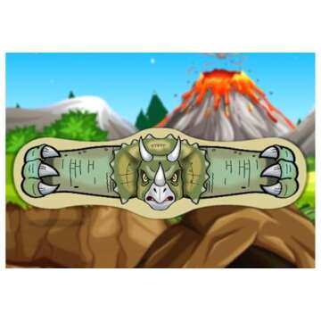 Kids Scary Fun Dino Bandages That Hug! Latex Free Bandages Bulk Pack Kids Favorite Dinosaurs, T-Rex, Sabretooth Tiger, Triceratops, Prehistoric Shark! Dino Band, Aids Kids Wound Healing (100 Ct Box)