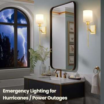 SURAIELEC Battery Operated Wall Sconces Set of Two, Wireless Wall Lights with Remote Timer, 3 Color Temperatures, Indoor Sconces Wall Decor for Bedroom, Living Room, Hallway, Gold