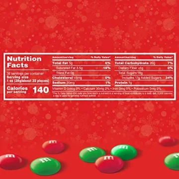 M&M'S Christmas Milk Chocolate Bulk 38 oz Bag