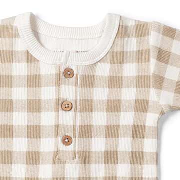 GOTS Certified Cozy Baby Romper in Driftwood - 18-24 Months