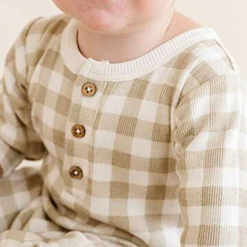 GOTS Certified Cozy Baby Romper in Driftwood - 18-24 Months