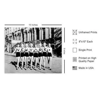 Vintage New York Retro Chorus Line Poster - 8x10 Unframed Wall Art