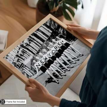 Vintage New York Chorus Line Art - Perfect Wall Decor Gift