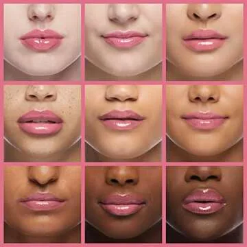 L'Oreal Paris Infallible Pro Gloss Plump Lip Gloss with Hyaluronic Acid, Long Lasting Plumping Shine, Lips Look Instantly Fuller and More Plump, Gleam, 0.21 fl. oz.