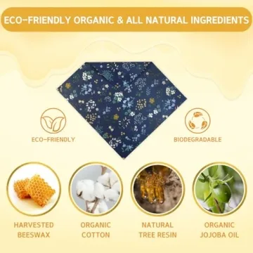 Reusable Beeswax Food Wraps - Eco-Friendly 9 Pack