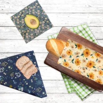 Reusable Beeswax Food Wraps - Eco-Friendly 9 Pack