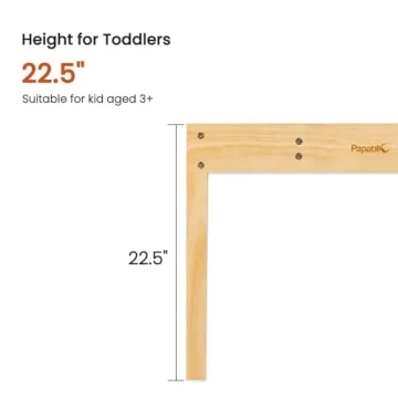 Papablic 2 in 1 Kid Activity Table for Creative Play