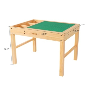 Papablic 2 in 1 Kid Activity Table for Creative Play