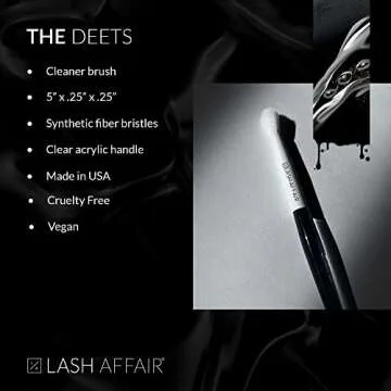 Lash Affair Eyelove Lash Shampoo Brush, Eyelash Cleansing Brush for Eyelash Extensions, Eye-Lash Cleaning Brushes, Lash Wash Cleaner Brush