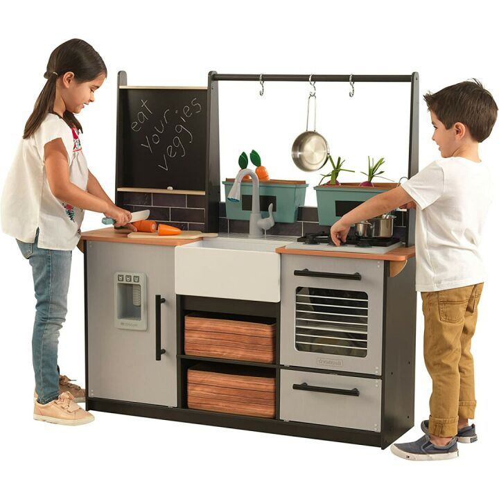 Wooden Farm to Table Play Kitchen for Kids