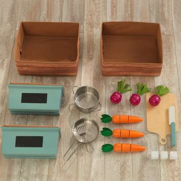 Wooden Farm to Table Play Kitchen for Kids
