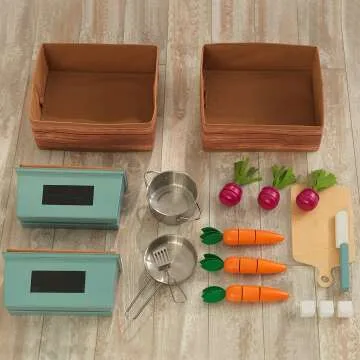 Wooden Farm to Table Play Kitchen for Kids
