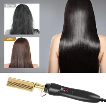 AIHOPESTO Electric Hot Comb - Versatile Hair Straightener