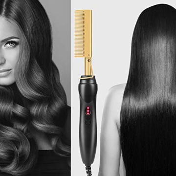 AIHOPESTO Electric Hot Comb - Versatile Hair Straightener