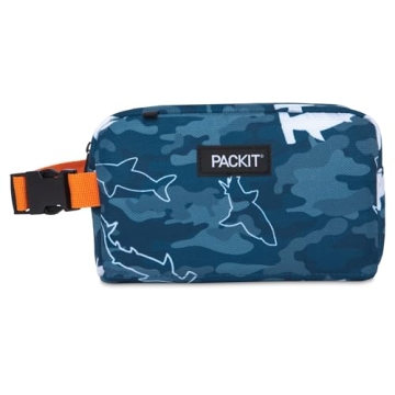 PackIt Camo Shark Freezable Snack Box for Fresh Snacks
