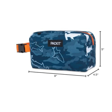 PackIt Camo Shark Freezable Snack Box for Fresh Snacks