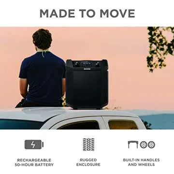 ION Block Rocker Plus Bluetooth Speaker - 100W Power & 50H Battery