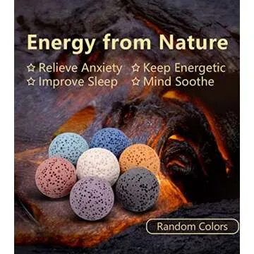 INFUSEU Essential Oil Jewelry for Women Anxiety, Fun Lava Rock Stone Aromatherapy Diffuser Dangle Earrings Teardrop Filagree Flower Drop Ear Ring