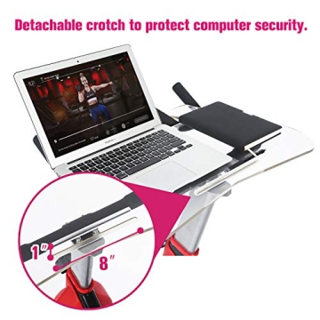 Lifesmells Laptop Tray Fits Peloton ,Tray Fits Peloton Bike ,Desk Tray Merging Work with Exercise，Plus Size(NOT FIT PELETON PLUS BIKE)