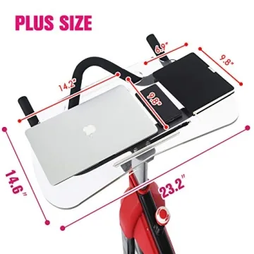Lifesmells Laptop Tray Fits Peloton ,Tray Fits Peloton Bike ,Desk Tray Merging Work with Exercise，Plus Size(NOT FIT PELETON PLUS BIKE)