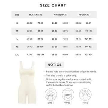 Popilush Shapewear Jumpsuits for Women Built-in Bra Square Neck Rompers Shorts Bodycon Bodysuits Summer Outfits White