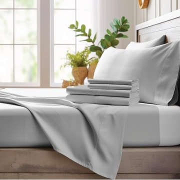 Bamboo Bay Queen Sheet Set - Ultra-Soft, Cooling 100% Bamboo Viscose