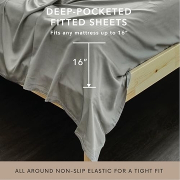Bamboo Bay Queen Sheet Set - Cooling 100% Bamboo Viscose