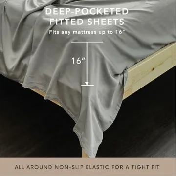 Bamboo Bay Queen Sheet Set - Cooling 100% Bamboo Viscose