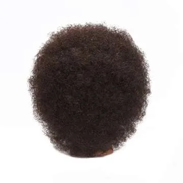 Traininghead 10'' Afro Mannequin Head With 100% Human Hair Training Head Manikin Cosmetology Doll Head For Hairdresser With Clamp Stand (10 inches)