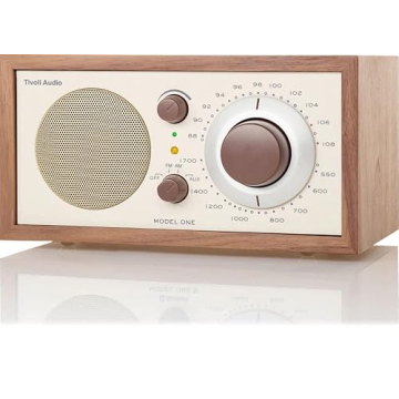 Tivoli Audio model One Am/ fm Table Radio, Classic/ Walnut, 2.4 Lb