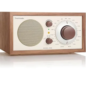 Tivoli Audio model One Am/ fm Table Radio, Classic/ Walnut, 2.4 Lb