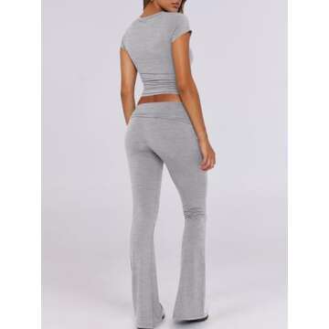 ANRABESS Women's Lounge Sets - Comfortable & Trendy Grey Outfit