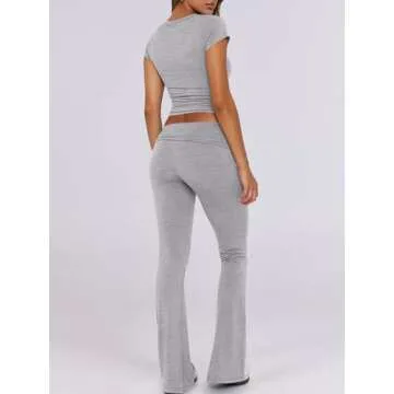 ANRABESS Women's Lounge Sets - Comfortable & Trendy Grey Outfit