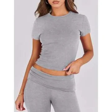 ANRABESS Women's Lounge Sets - Comfortable & Trendy Grey Outfit