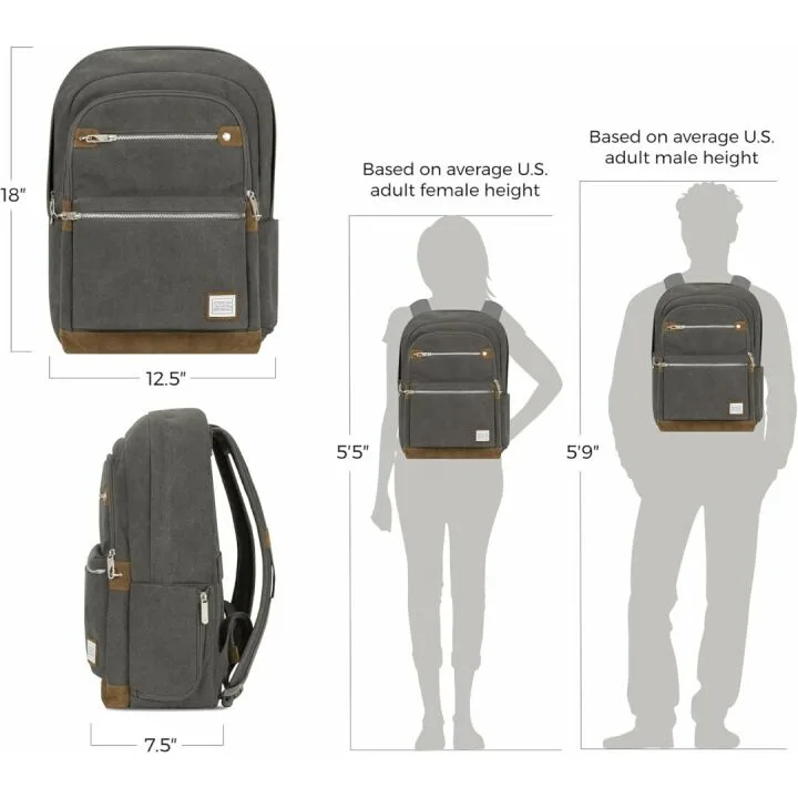 Travelon Heritage Anti-Theft Backpack for Secure Travel